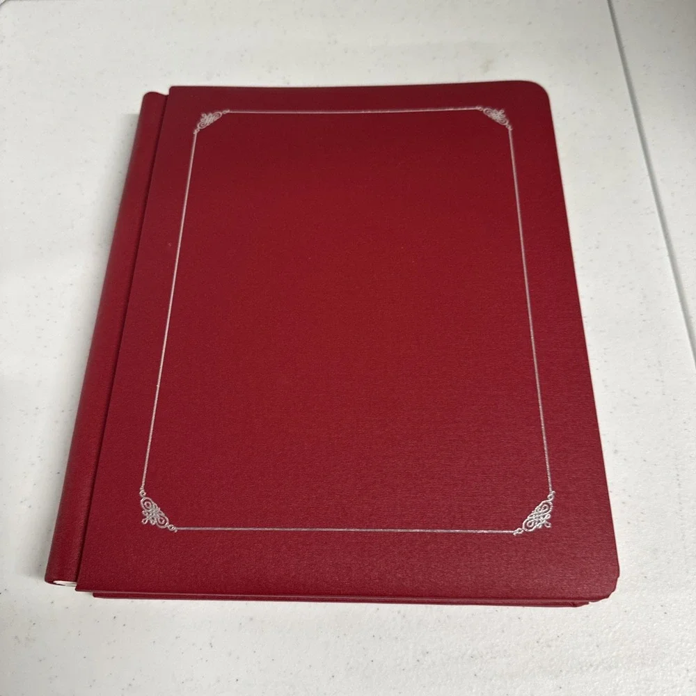 Creative Memories 9x11 vintage red scrapbook album, unused